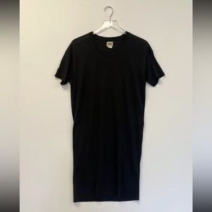 Acne Studios Tissue Tee Shirt T-Shirt Dress Medium Black U Neck Crew Neck